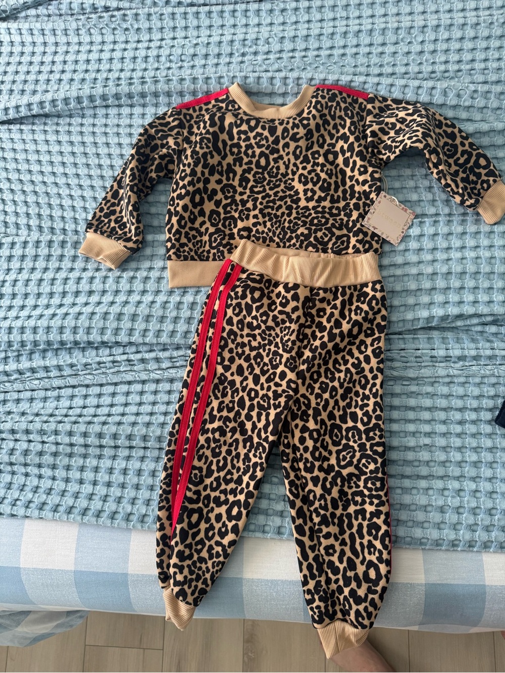 btween Leopard Print Kids Set